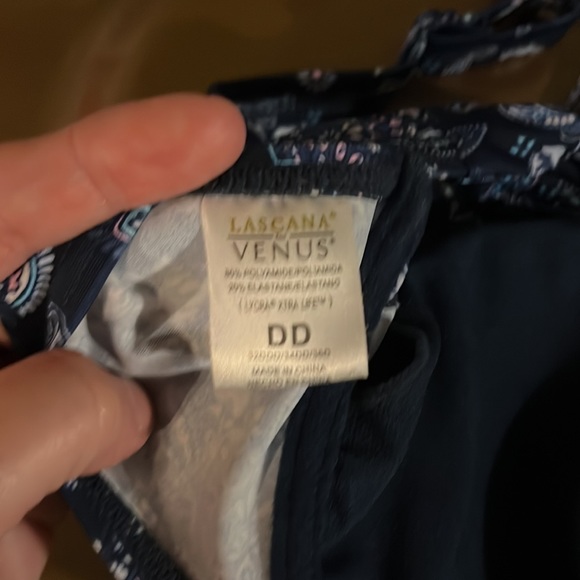 Blue Paisley Design Bikini Top - Picture 3 of 3